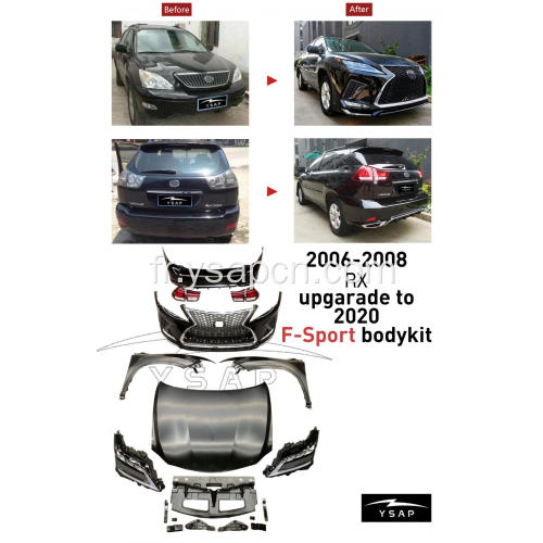 2006-2008 Rx mise à niveau vers le kit de carrosserie F-Sport 2020